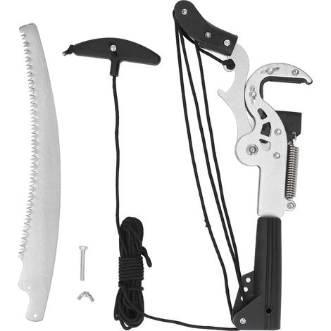 Sécateur de jardin sur perche télescopique pour élagage, scie d'élagage en hauteur, coupe-branches extensible (1/5)