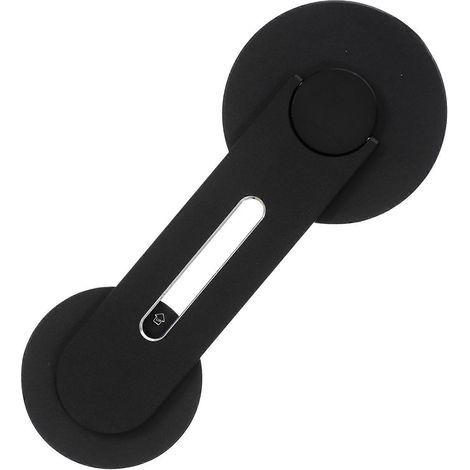 Support magnétique pour téléphone portable, support latéral pour écran de navigation de voiture-14X5.8CM-Black (1/3)