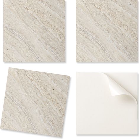 Baldosas decorativas de vinilo autoadhesivas para el hogar con dise帽o de piedra natural, 20x20x20 cm.