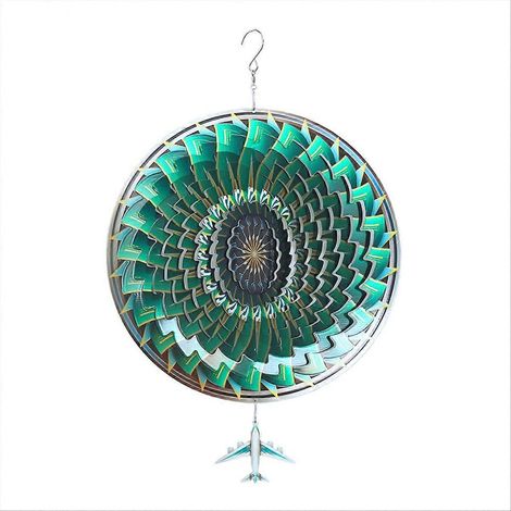 Girouette 3D de 30 cm (12 pouces) découpée au laser pour jardin, style Art déco (1/5)