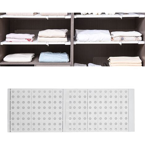 Ausziehbares Schrankregalsystem, ohne Befestigungsmaterial, 91-122 cm, Stahl, ABS, PP, 14-teilig (1/5)