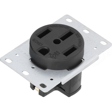 Prise industrielle NEMA 14-50R, norme américaine, 4 broches, 50 A, 125 V/250 V (1/5)