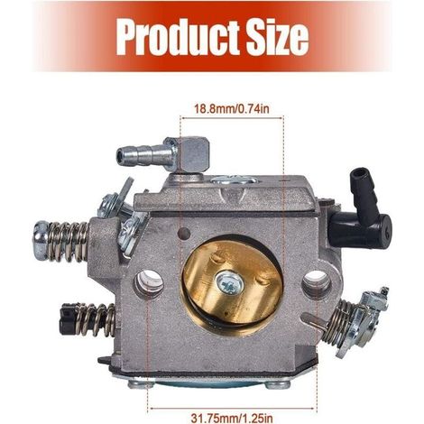 Kit Carburateur Compatible Echo CS590 CS600P CS610 CS620 Shindaiwa 591 Remplacement Moteur Trononneuse A021001661 A021001660