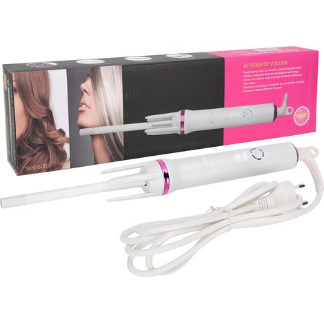 Fer à boucler automatique 3 vitesses, température réglable, prise EU 110‑240V (1/5)