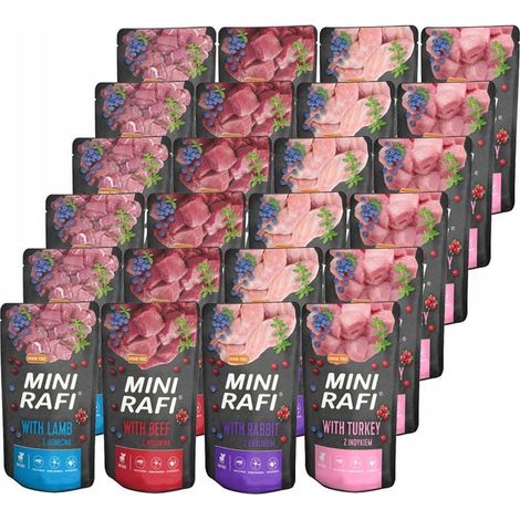 DOLINA NOTECI RAFI MINI MIX OF GESCHMACKSRICHTUNGEN NASSFUTTER 20 X 150G