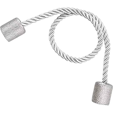 Attache Rideau Magnetique - 2 Pièces - Pour Rideaux Douche Rideaux Fenêtre Epais ou Légers - Fixation Sans Perçage (1/5)