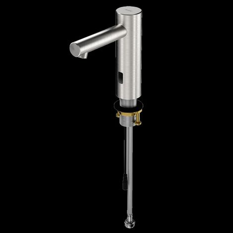 Robinet sur pied KWC, F7, élec., sans mélangeur, inox, 5,7 l, bec 125 mm, pour pile/réseau (1/2)
