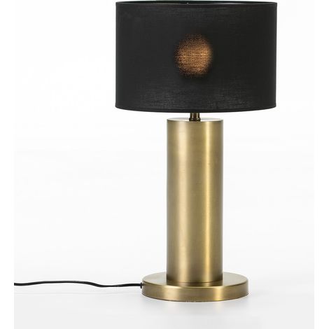 Lampe de Table 20x20x40 Métal Doré sans Paravent (1/2)