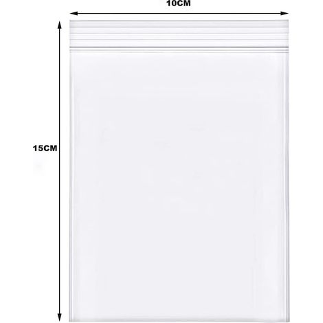 1000 Pezzi Buste Zip Trasparenti 10x15 cm Spessore 30 Micron Richiudibili (1/3)