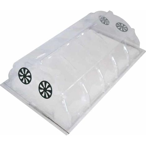 Serre tunnel en polycarbonate 115x70x35 cm – Double ventilation latérale – Pour petites plantes – Facile à assembler et à utiliser (1/5)