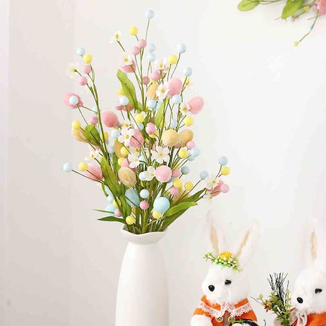Bouquet De Fleurs Artificielles - 50 cm - Pour Décoration Intérieure Mariage Pâques Jour Des Mères - 1 Pièce (1/5)