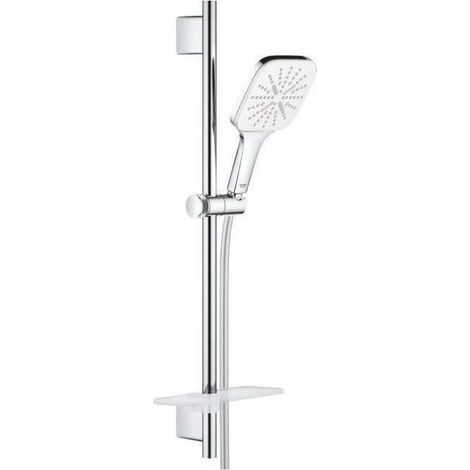Grohe Vitalio SmartActive 130 Cube Brausestangenset 3 Strahlarten, QuickFix, Chrom, 26596000 (1/5)