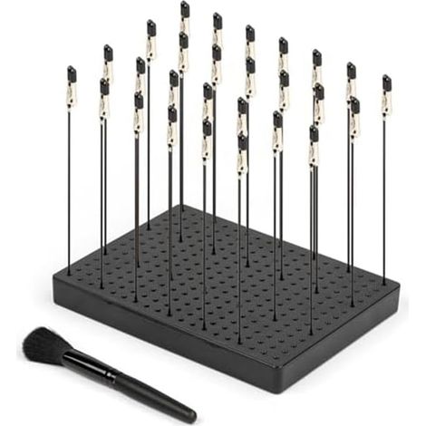 Base de Support de Peinture pour Modèle (19 X 14 Trous) et 27 Pièces de Pinces Crocodiles, Outils de Modélisation pour Aérographe Spra, Installation Facile (1/5)