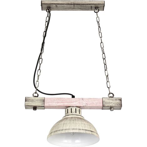 HAKON Hängeleuchte in Shabby Weiß rustikal Vintage E27