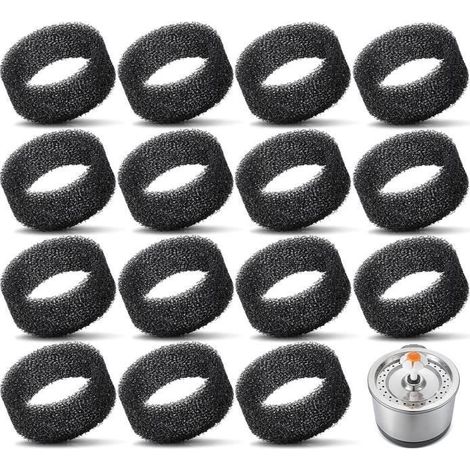 Filtres pour Fontaine Eau Chat,Fontaine Mousse éponge,Filtre en mousse rond de remplacement,pour Fontaine à Eau Chat,16pcs (1/4)