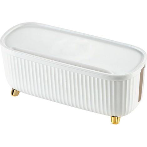 Boîte Organisateur Câble Abs avec Couvercle Capacité Importante pour Multiprises et Fils Rangement et Rigide Protection Les Déformations Bureau et Maison (1/5)