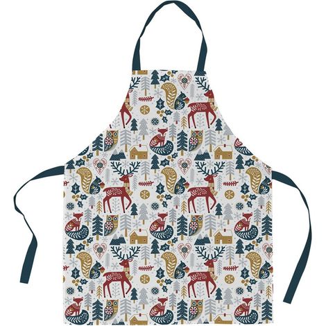 Tablier avec sangle ajustable 80x85 cm Warmy coton (1/4)