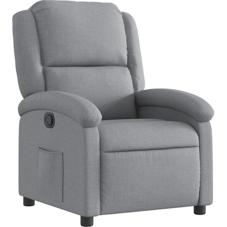 Maison Exclusive - Relaxsessel Hellgrau Stoff