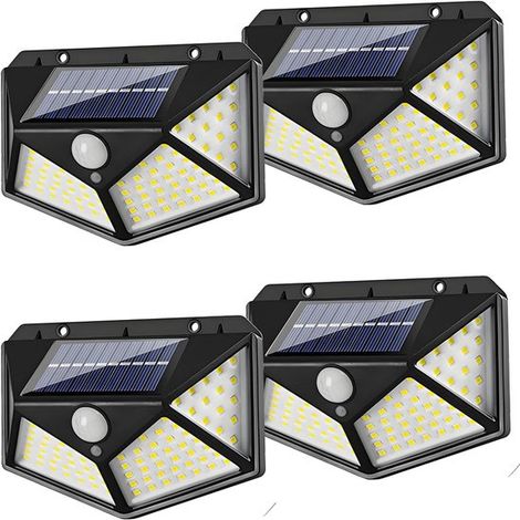 Solar-Wandleuchte – Bewegungsmelder – Schwarz (1/2)