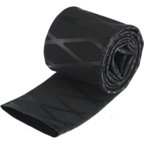 Gaine thermorétractable pour poignées de cannes à pêche, diamètre 40 mm, longueur 65 mm, longueur 1 m (plate), rapport 1,8:1, noire (1/4)