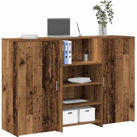 Empfangstheke Altholz-Optik 155x50x103,5 cm Holzwerkstoff