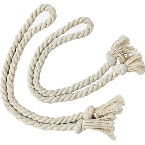 Par de alzapaños de cortina con borlas y cordones