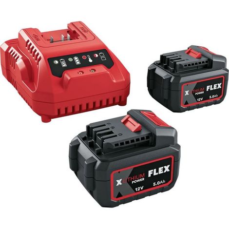 Flex Akku P-SET Power 12-55 Q und Ladegerät 12-55 Q