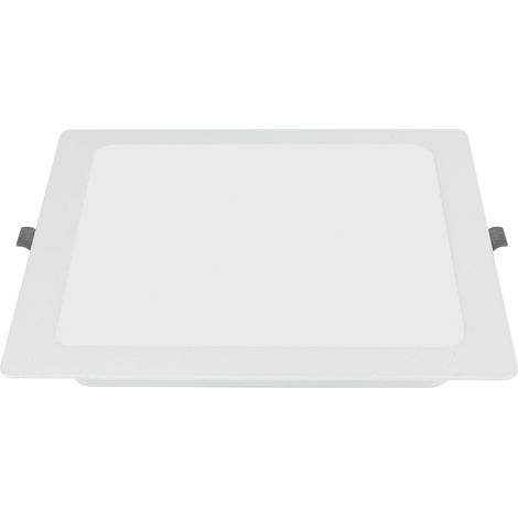 Spot LED encastrable plat 18 W 1800 lm - Plafonnier carré 4000 K blanc neutre IP40 - Panneau LED encastrable AC 220-240 V - 24,6 x 23 cm (1/2)