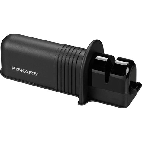 Fiskars Affilalama per Asce e Coltelli, Mola in Ceramica e Struttura in Plastica Rinforzata con Fibra di Vetro, Nero/Arancione, Solid, 1026797 (1/2)