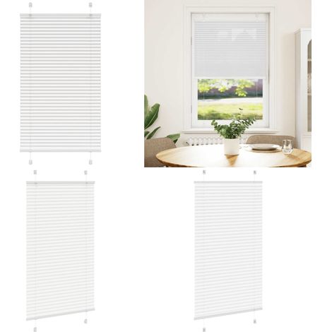 vidaXL Plissee Weiß 80x150 cm Stoffbreite 79,4 cm Polyester (1/5)