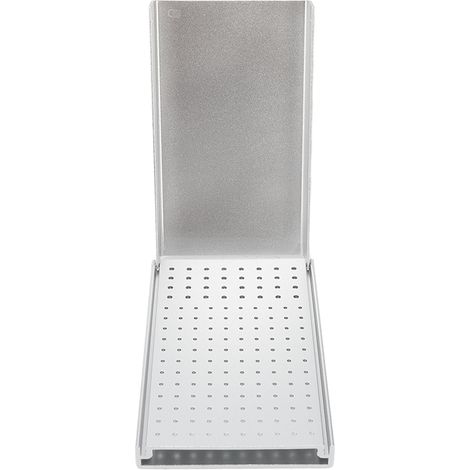 Étui de rangement pour fraises dentaires en alliage d'aluminium, 152 trous, nettoyage et organisation, stérilisable, argenté. (1/5)