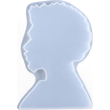 Silikonform für ein Tablett mit Afro-Stirnband für Damen und Herren, Epoxidharzform für Servierbretter, DIY-Gießwerkzeug, Basteldekoration und Ornamente, kreatives Formen (1/4)