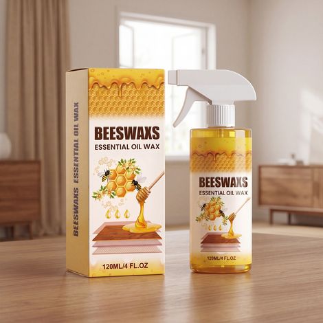 Bienenwachsspray zum Polieren, Pflegen und Aufhellen von Holzmöbeln. Praktisch für den täglichen Gebrauch im Haushalt. 120 ml -- DE (1/5)