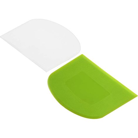 2 pièces racloir à pâte, racloir à bol, coupe-pain, coupe-gâteau, coupe-pizza, racloir de table, outil de cuisine multifonction en plastique alimentaire (1/5)