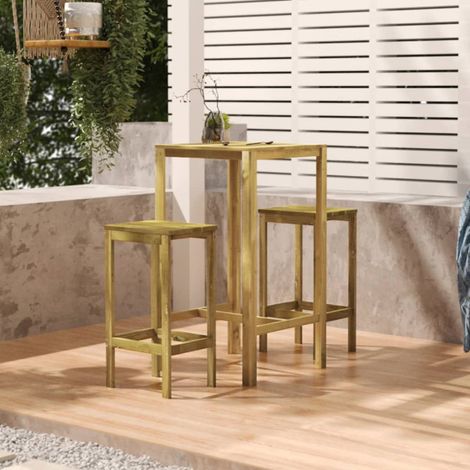 Tavolo da Bar 60x60x110 cm in Legno di Pino Impregnato vidaXL (1/5)