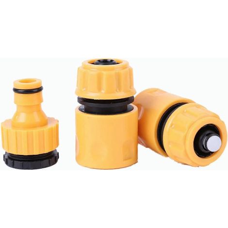 3x Raccord de robinet pour tuyau d'arrosage extérieur, adaptateur Hoselock (1/3)