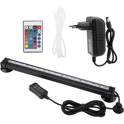 Lampe à bulles pour Aquarium, Led sous-marine avec télécommande, Kit d'aquarium 31cm (1/5)