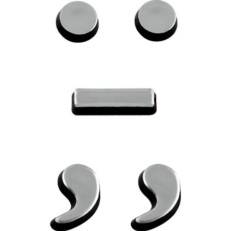 Caractères spéciaux Argent Hauteur 25mm - 4620794 (1/2)