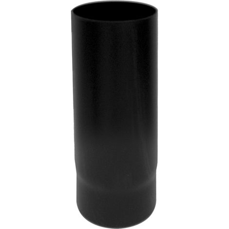 MBM – Conduit de fumée 0,5 m DN 150 – Émaillé noir 600°C – Acier au carbone – Résistance à la corrosion et au feu de suie