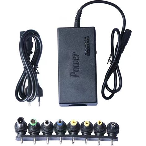 Adaptateur d'alimentation réglable 1224 V pour ordinateur portable, chargeur multifonction (1/3)