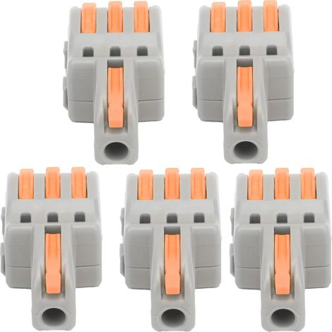 Connecteur Rapide SPLF13 x20, Répartiteur 1 Entrée 3 Sorties, Pince TTap pour Éclairage et Moteurs, 250V, Orange (1/5)