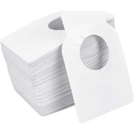Pack of 100 reusable wine bottle labels – blank PVC 5.7x8.9cm – Easy wine identification – For wine cellars and events (1/5)