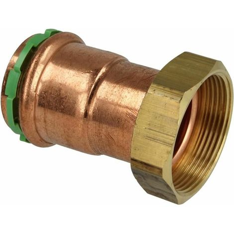 Raccord à sertir cuivre demi-raccord 15 mm x 1/2'' FF contour V