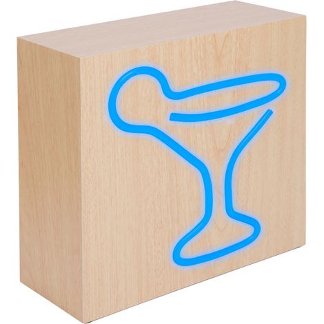Enceinte Bluetooth® Neon avec chargeur à induction  Cocktail (1/5)