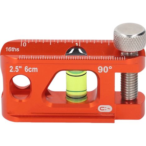 Mini-Präzisionswasserwaage 6,35 cm (2,5 Zoll), aus massivem Aluminiumguss, kompakt, für Sanitär- und Elektroarbeiten (1/5)