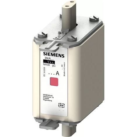Siemens NH-Sicherungseinsatz, NH00, In: 125 A, gG, Un AC: 500 V, Un DC: 250 V 3NA7832 (1/2)