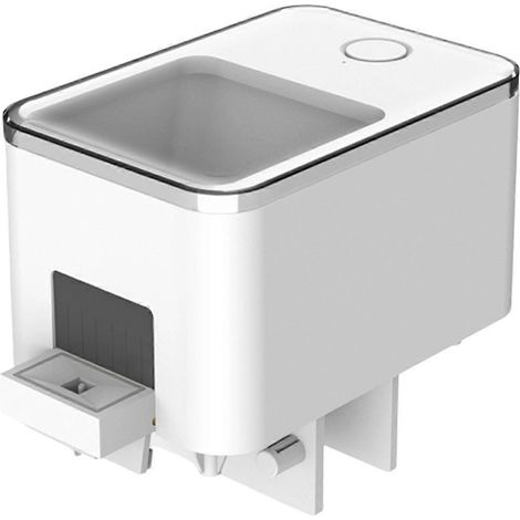 Distributeur automatique de nourriture pour poissons d'aquarium avec application intelligente et minuterie, contrôlable à distance via smartphone. (1/5)