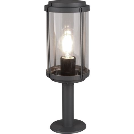 Lampada da terra con base da esterno ALU stand plot lampada da balcone nero luci trio 502360142 (1/5)