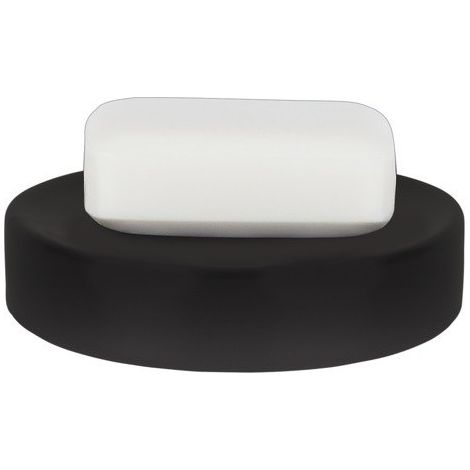 Porte savon Céramique TUBE-MATT Noir mat Spirella (1/3)