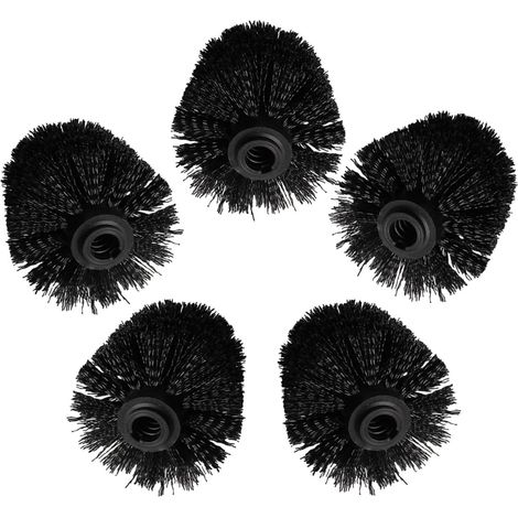 Replacement Brush Heads Easy to Store for Black Firm and (1/5)
